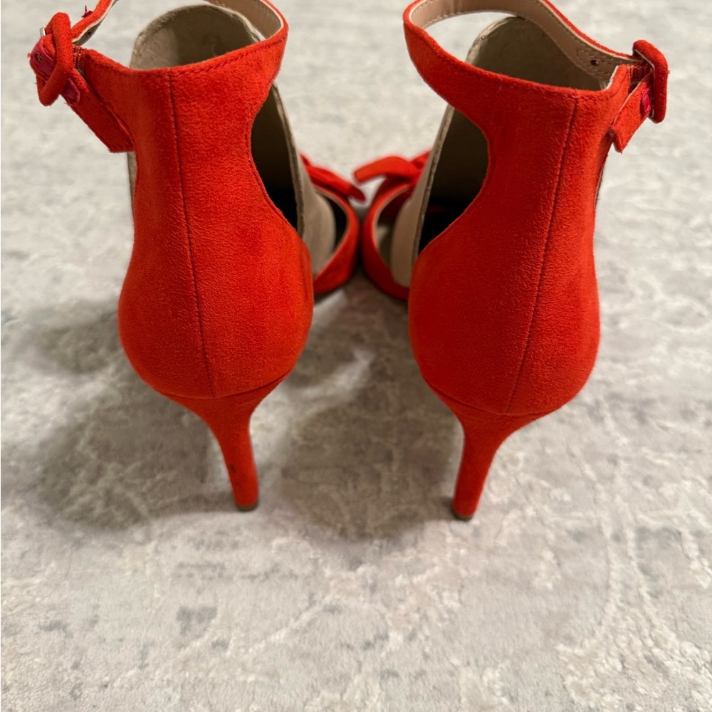 G.I.L.I. Lucille Red Bow Front Sandals